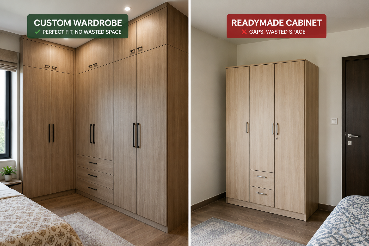 Custom vs Readymade Furniture: Cost, Quality & Lifespan